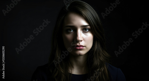 Portrait of a sad woman