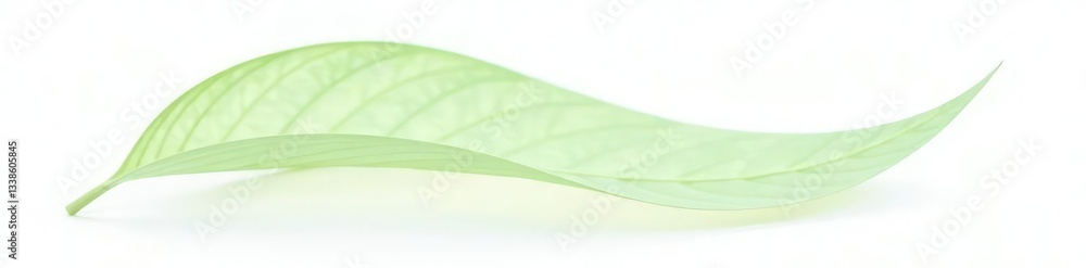 A single leaf isolated against a clean white background in high definition, leaves, plants A single leaf isolated against a clean white background in high definition, leaves, plants