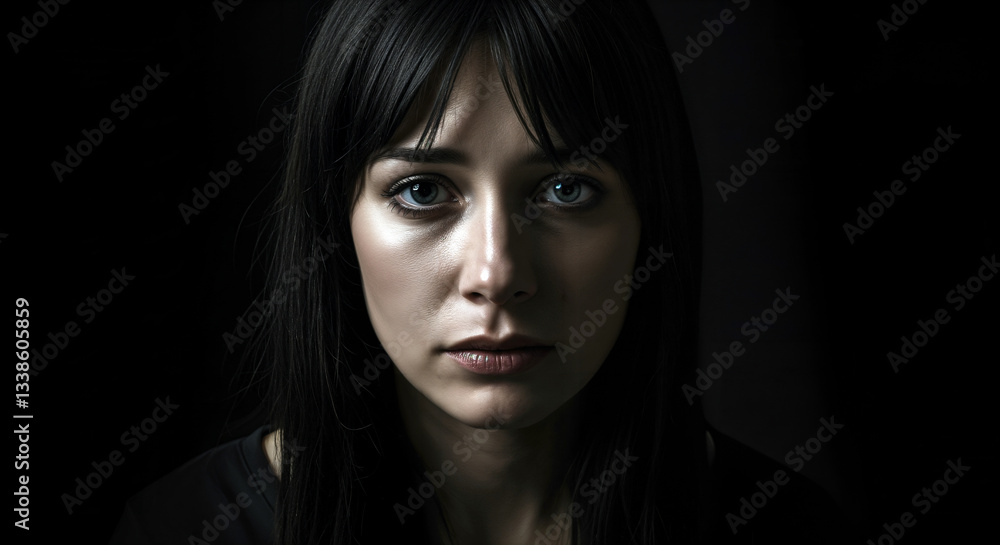 Portrait of a sad woman Portrait of a sad woman