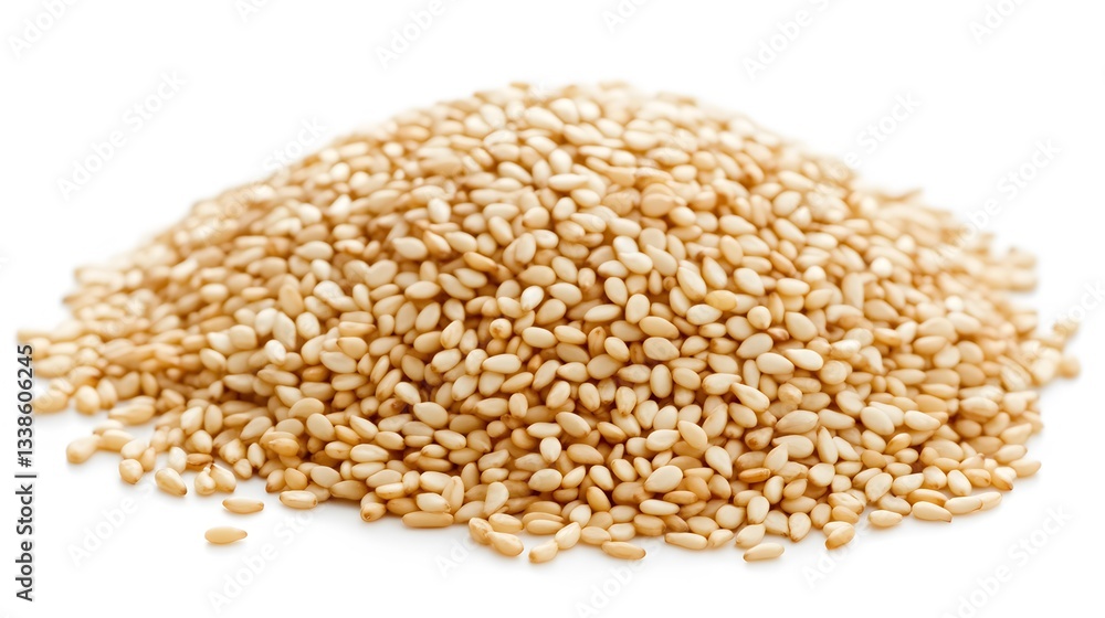 Pile of Sesame Seeds Close Up Studio Shot Pile of Sesame Seeds Close Up Studio Shot