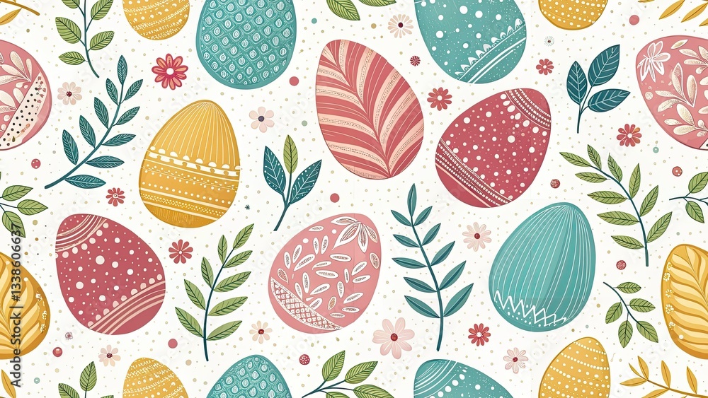 Minimalist Easter Eggs Tilt-Shift Photography: Pastel Spring Background Minimalist Easter Eggs Tilt-Shift Photography: Pastel Spring Background