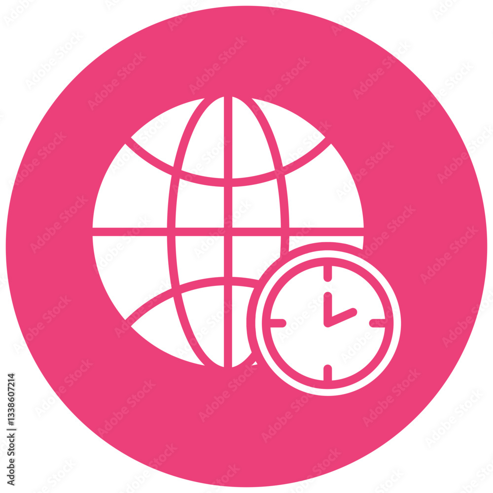 Time Zone Management Icon Time Zone Management Icon