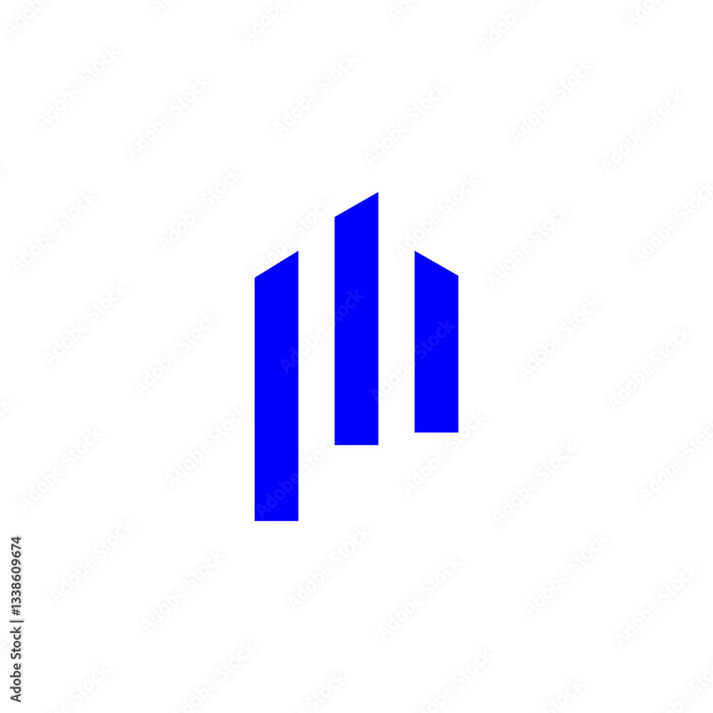 Abstract Blue Geometric Shapes Minimalist Design Abstract Blue Geometric Shapes Minimalist Design