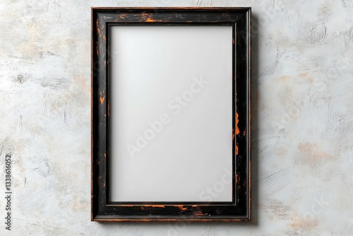 Wallpaper Mural A black frame hanging on a wall with a white background Torontodigital.ca