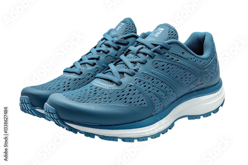 Comfortable blue running shoes designed for active lifestyles and fitness