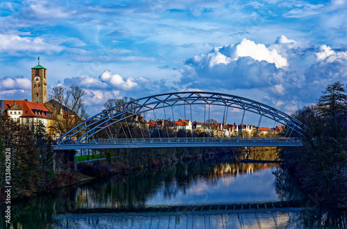A wonderful day in the city of Bamberg in rainy weather.