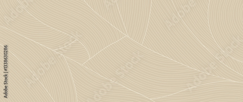 Abstract line art background vector. Minimalist pencil hand drawn contour doodle scribble curve lines background. Design illustration for fabric, print, cover, banner, decoration, wallpaper.