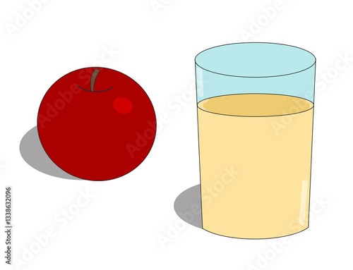 りんごとリンゴジュース