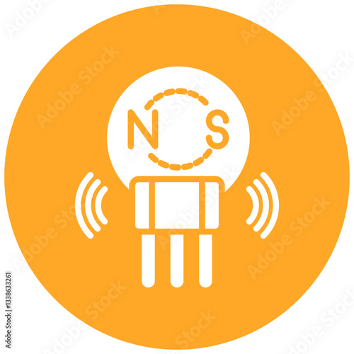 Hall Effect Sensor Icon