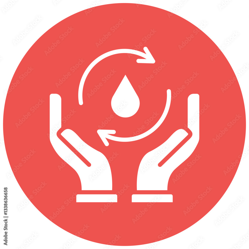 Obraz premium Water Conservation Icon