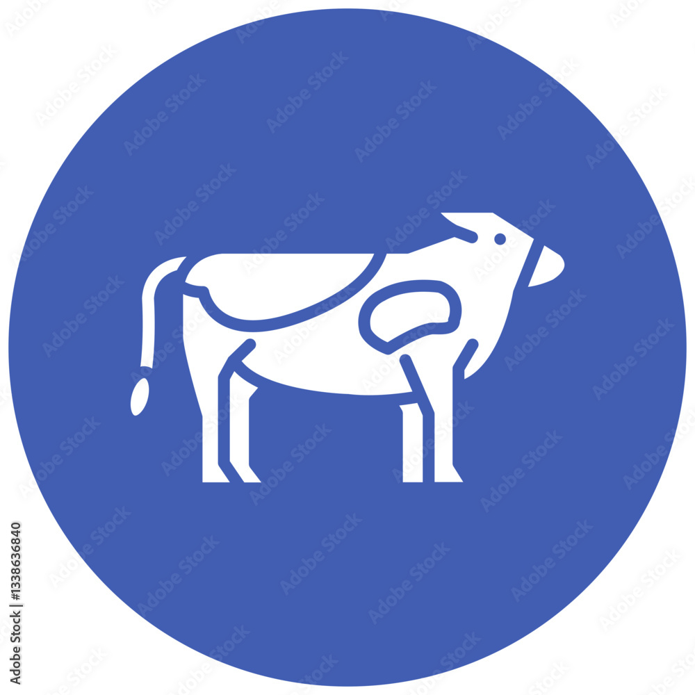 Obraz premium Cow Icon