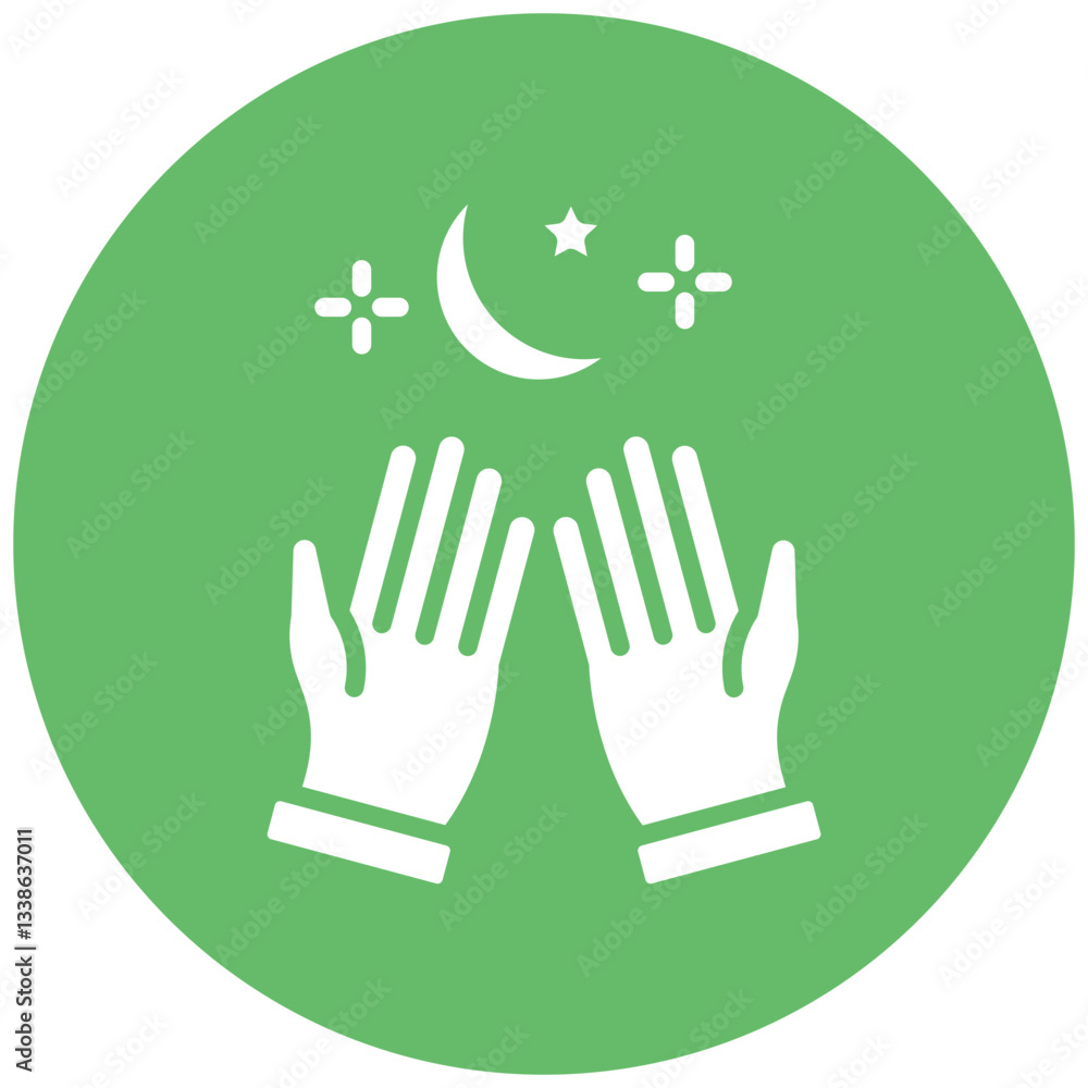 Obraz premium Crescent Moon Icon