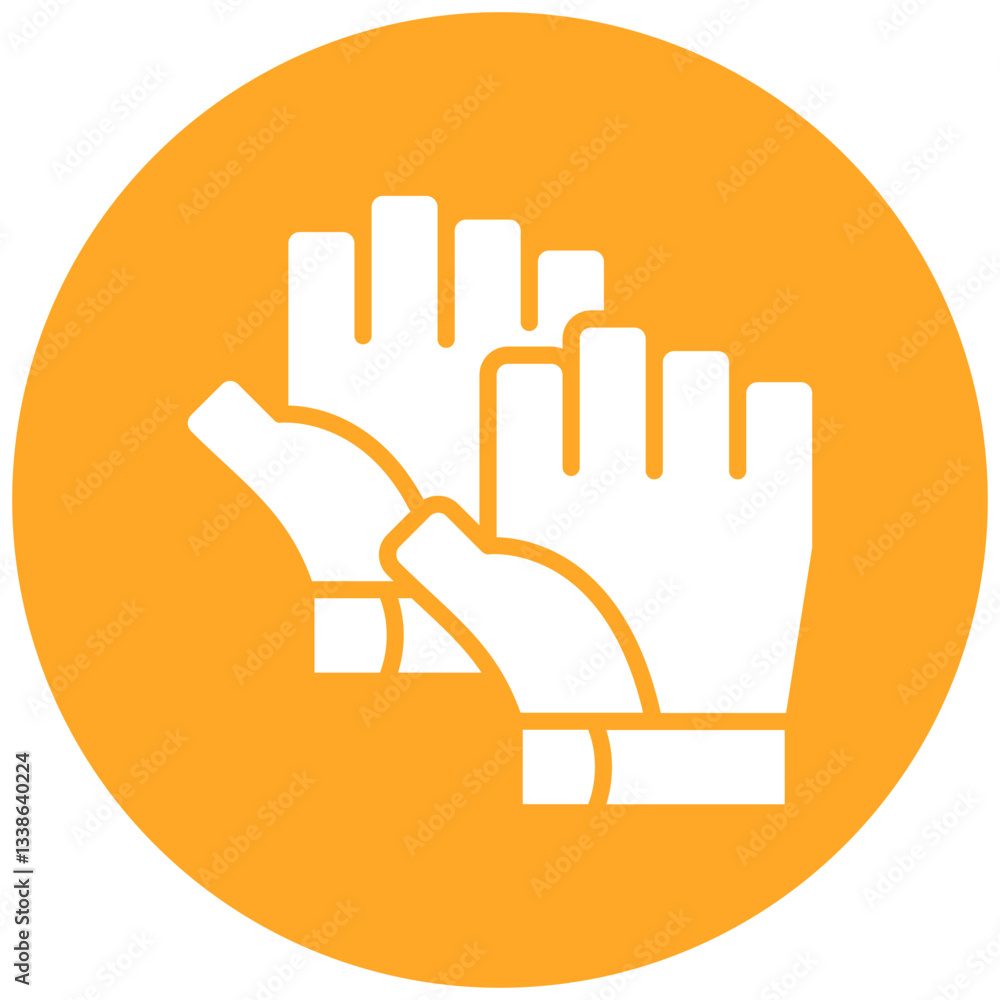 Obraz premium Fitness Gloves Icon
