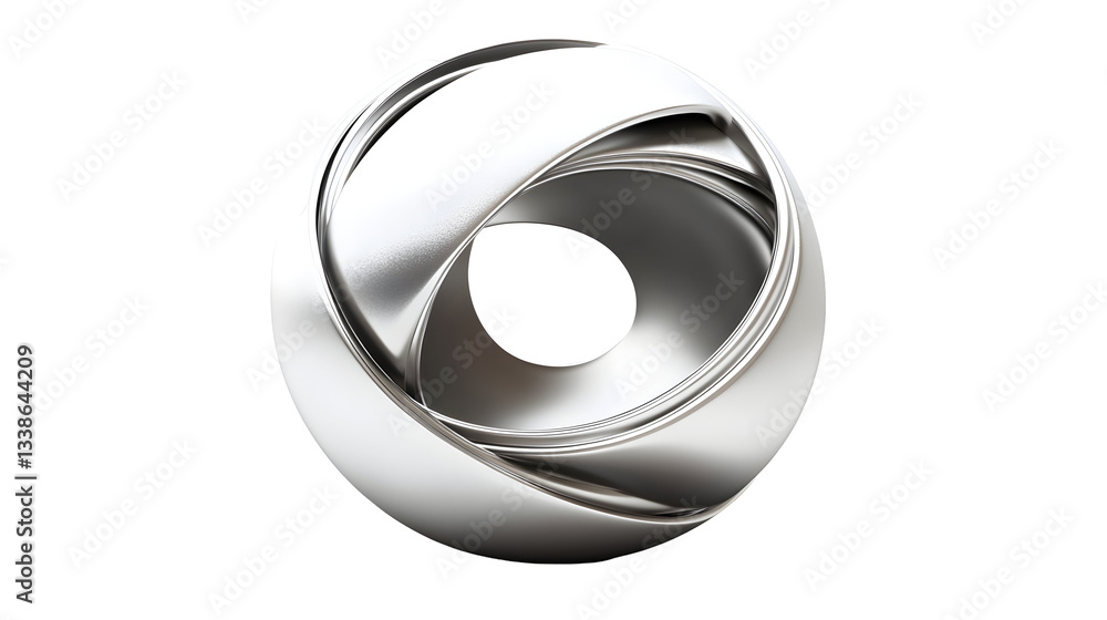 Silver sphere ball, sleek metallic finish, modern 3D icon, Transparent Background PNG Silver sphere ball, sleek metallic finish, modern 3D icon, Transparent Background PNG