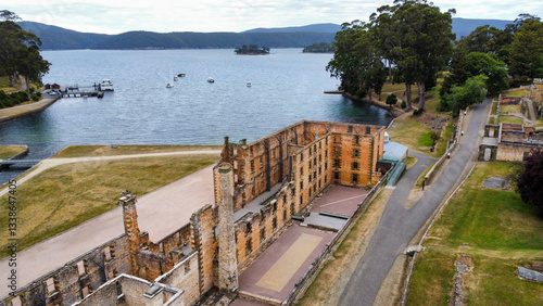 Wallpaper Mural Ruins of an old prison and it´s surrounding buildings, seen from above Torontodigital.ca