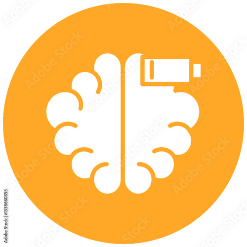 Drained Brain Icon