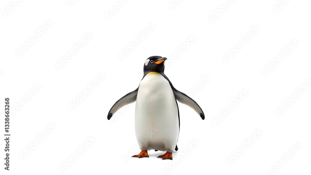 Fototapeta premium Antarctic Penguin PNG Image for Design Projects