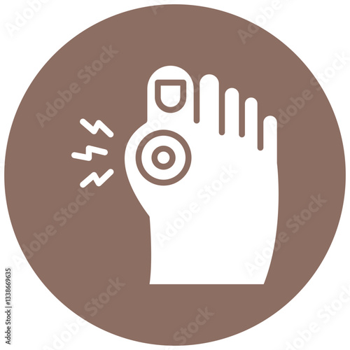 Toe Pain Icon