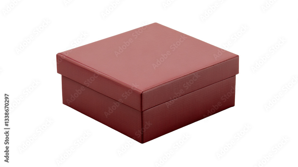 Fototapeta premium red gift box isolated on white background