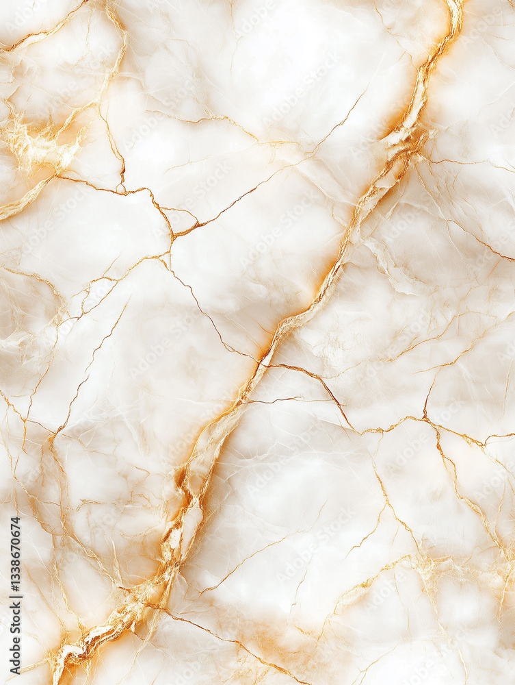 Luxurious white and gold marble texture with elegant patterns and crack details Luxurious white and gold marble texture with elegant patterns and crack details