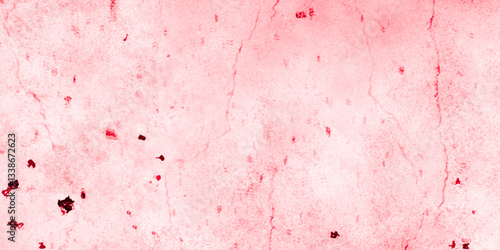 Abstract pink grunge natural smooth cement concrete floor and plaster dirty crack wall background texture. pink marble texture. pink paper texture. plastered long panoramic concrete wall background.