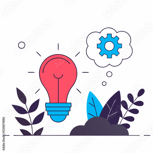 Vector work prepared for new ideas and new thoughts