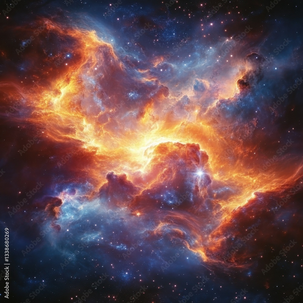 Ethereal nebula with vibrant colors and cosmic dust creating a breathtaking celestial vista and space exploration concept with a dark background Ethereal nebula with vibrant colors and cosmic dust creating a breathtaking celestial vista and space exploration concept with a dark background