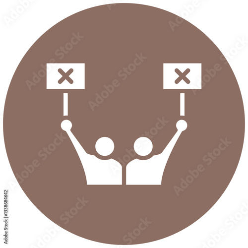 Protester Silhouette Icon