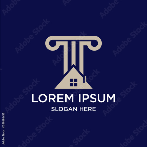 Abstract Logo Design For Real Estate Law Firm