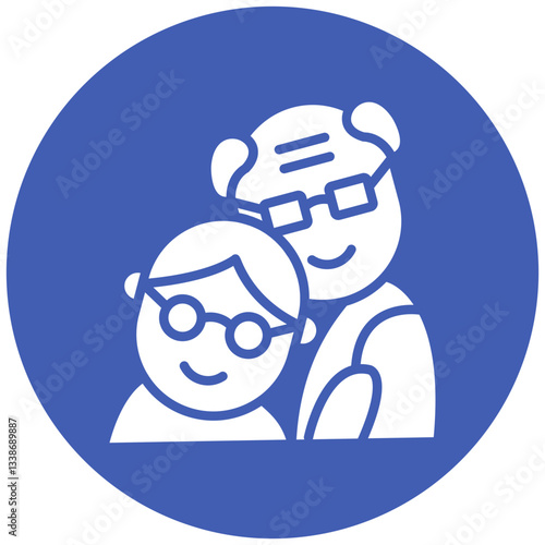 Grandparents Hugs Icon