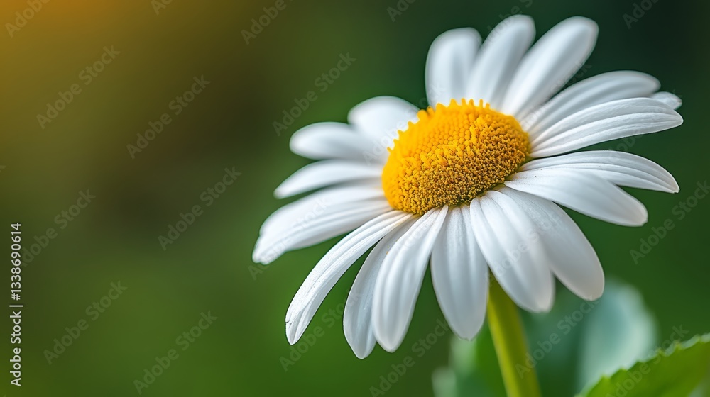 Obraz premium Close up of a white flower with yellow centers
