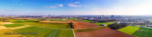 the metropolitan area of frankfurt am main germany panorama