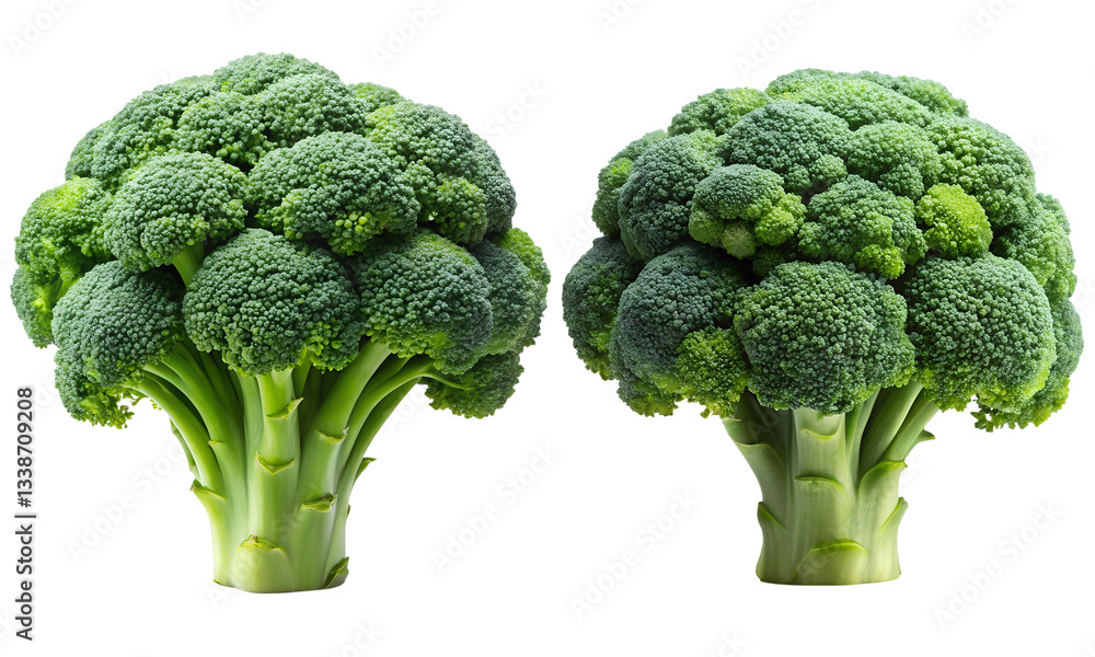 Broccoli vegetables set, fresh broccoli isolated Broccoli vegetables set, fresh broccoli isolated