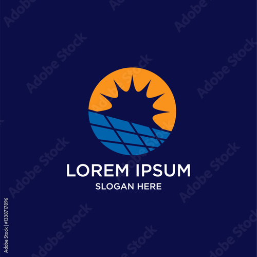 Abstract Solar Energy Logo Design