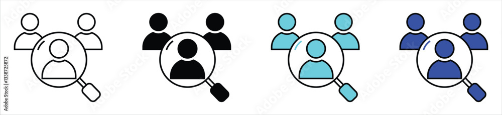 Magnifier search for the best human resource for hiring recruitment icon vector business job interview find skill, talent, and potential person for work symbol illustration design. stock. Magnifier search for the best human resource for hiring recruitment icon vector business job interview find skill, talent, and potential person for work symbol illustration design. stock.