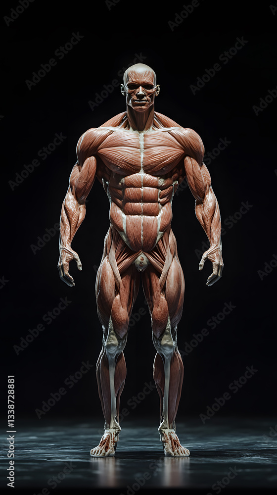 Fototapeta premium muscular man posing in studio