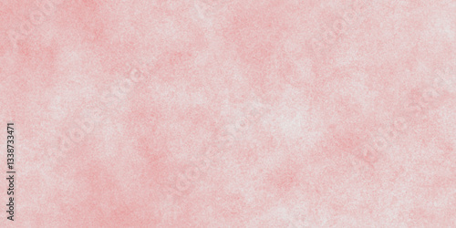 Abstract pink, red grunge natural smooth cement concrete floor and plaster dirty wall background texture. pink marble texture and pink paper texture. plastered long panoramic concrete wall background.