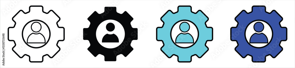 account profile setting icon, vector stock. illustration. account profile setting icon, vector stock. illustration.
