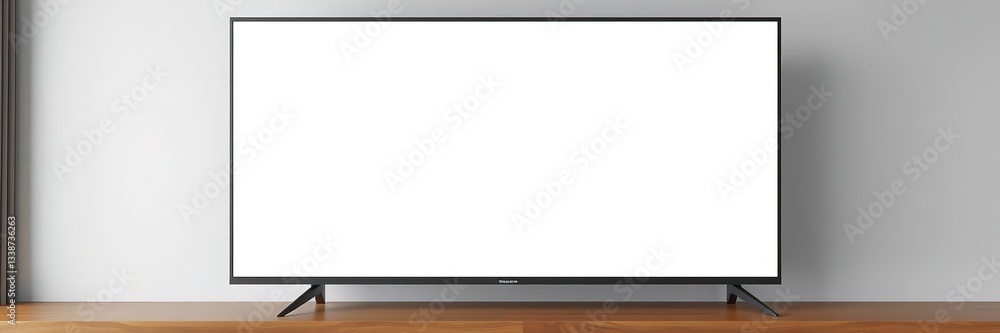 Modern TV Mockup - Blank Screen Design Concept Modern TV Mockup - Blank Screen Design Concept
