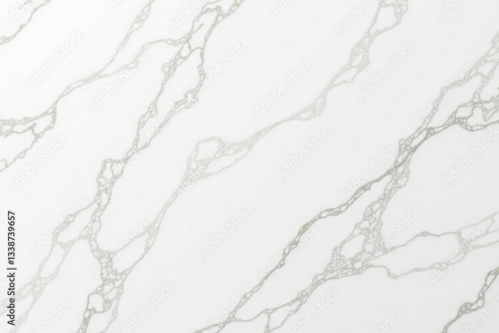 Fototapeta premium White marble texture, seamless, pristine surface, polished, white