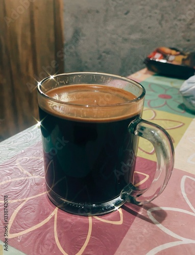 cup of coffee with cinnamon