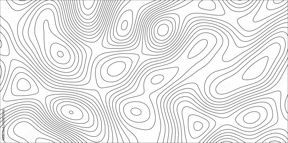 Topographic map background with geographic grid for hiking and mountain sport. modern design with white background and black wave lines. topographic contour lines vector map seamless pattern vector. Topographic map background with geographic grid for hiking and mountain sport. modern design with white background and black wave lines. topographic contour lines vector map seamless pattern vector.