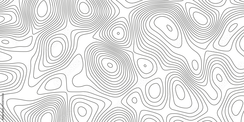 Topographic map background with geographic grid for hiking and mountain sport. modern design with white background and black wave lines. topographic contour lines vector map seamless pattern vector. Topographic map background with geographic grid for hiking and mountain sport. modern design with white background and black wave lines. topographic contour lines vector map seamless pattern vector.