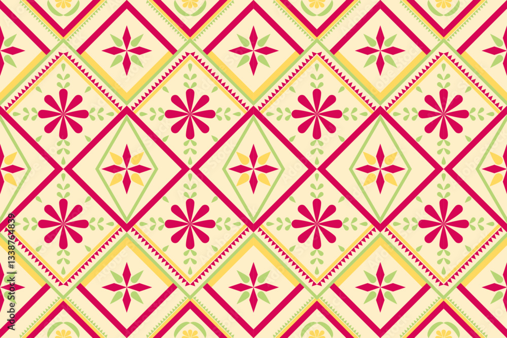 seamless floral pattern geometric pattern seamless fabric ethnic design for fabric wallpaper background wrapping decorration interior emboidery. seamless floral pattern geometric pattern seamless fabric ethnic design for fabric wallpaper background wrapping decorration interior emboidery.