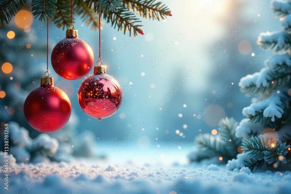 Mercury glass ornaments suspended from a frosted ceiling with snowflakes and golden accents, ceiling, sparkling Mercury glass ornaments suspended from a frosted ceiling with snowflakes and golden accents, ceiling, sparkling