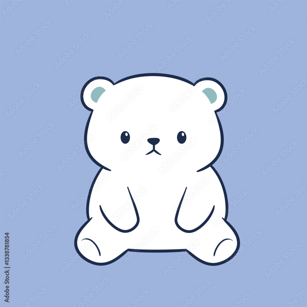 Cute and adorable Polar Bear Character Illustration Cute and adorable Polar Bear Character Illustration