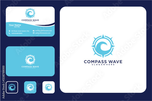 Business Card Design Set With Pixel Art Logo