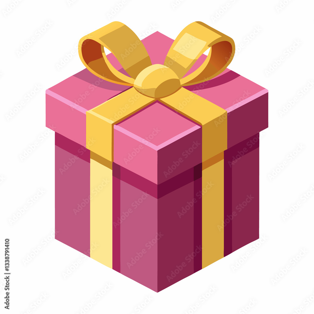 Obraz premium gift box isolated on white