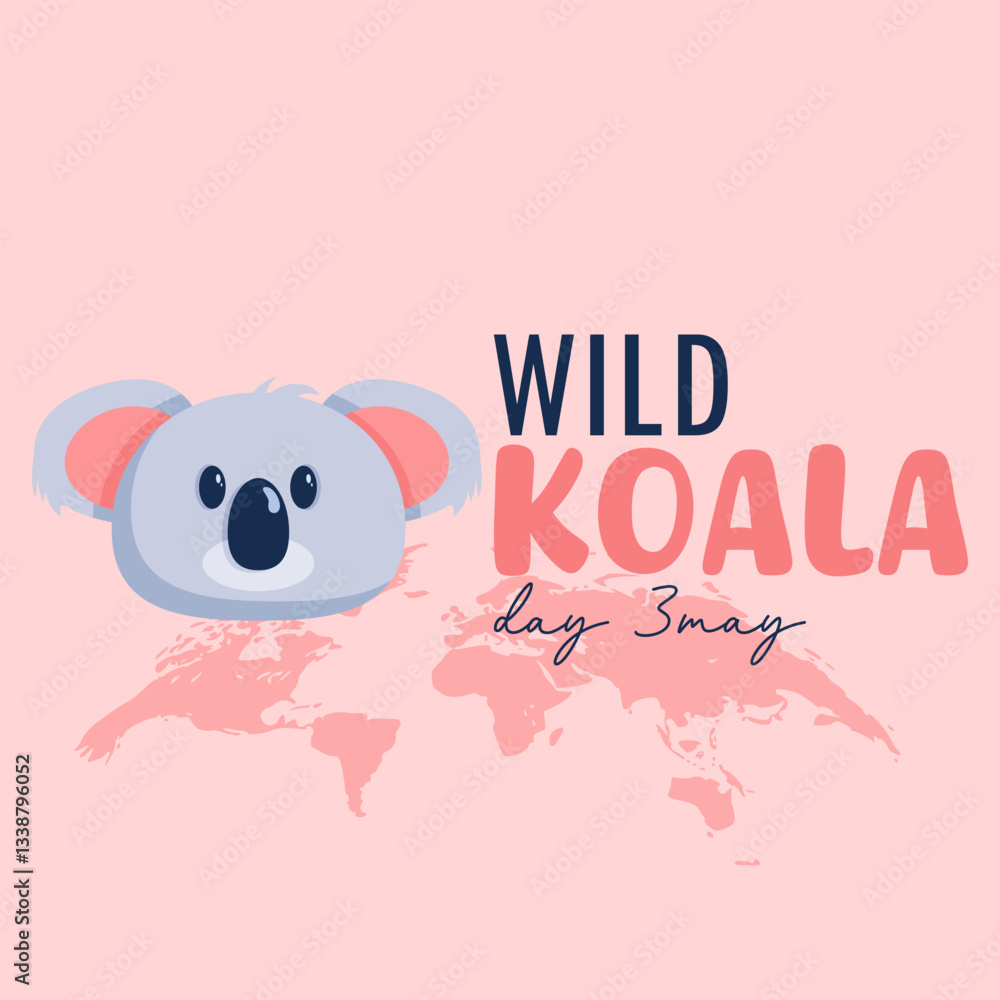 vector graphic of National Wild Koala Day ideal for National Wild Koala Day celebration. vector graphic of National Wild Koala Day ideal for National Wild Koala Day celebration.