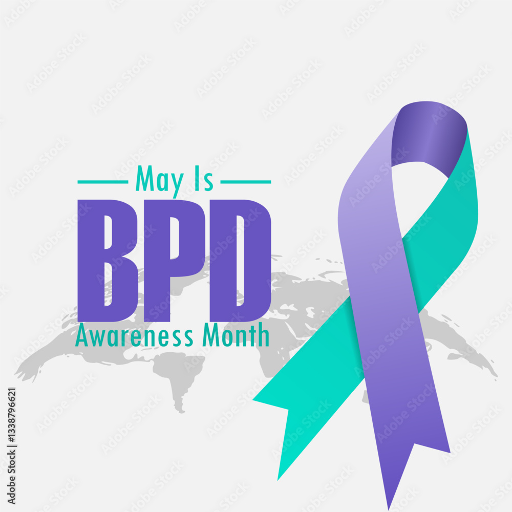 vector graphic of National Borderline Personality Disorder Awareness Month ideal for National Borderline Personality Disorder Awareness Month celebration. vector graphic of National Borderline Personality Disorder Awareness Month ideal for National Borderline Personality Disorder Awareness Month celebration.